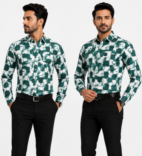 Green Square Printed