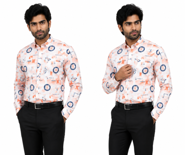 Orange Printed