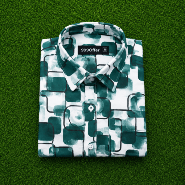 Green Square Printed