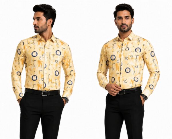 Yellow Printed